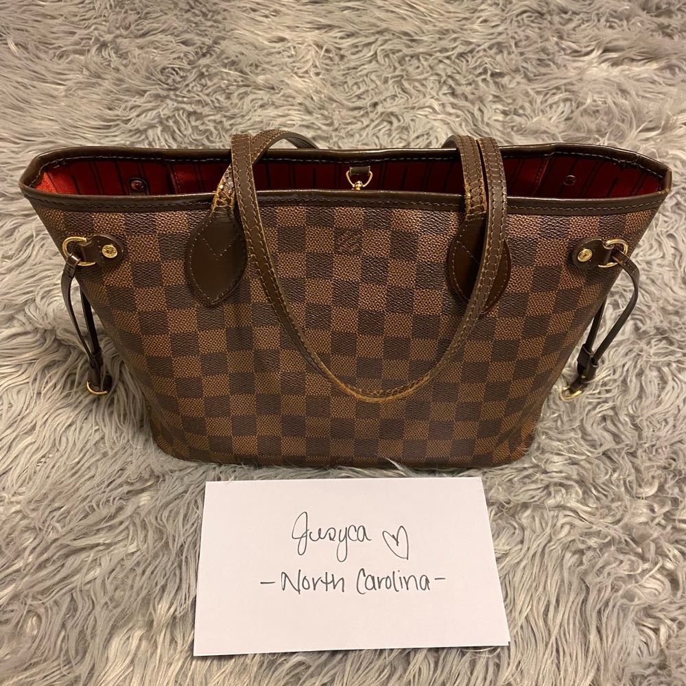 Authentic Louis Vuitton Damier Ebene Neverfull PM